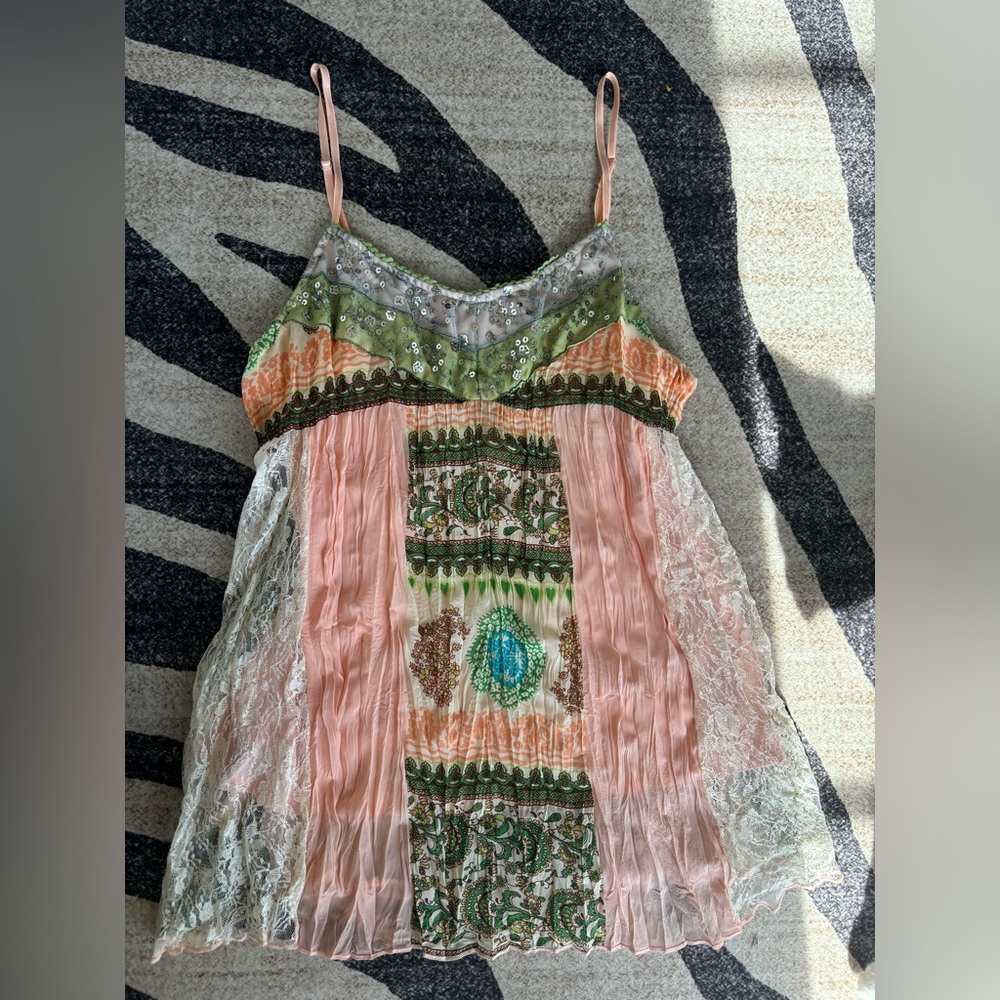No Boundaries Y2K boho tank top